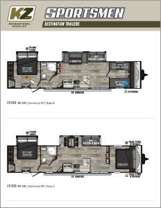 2023 KZ RV Sportsmen Destination Travel Trailers Flyer