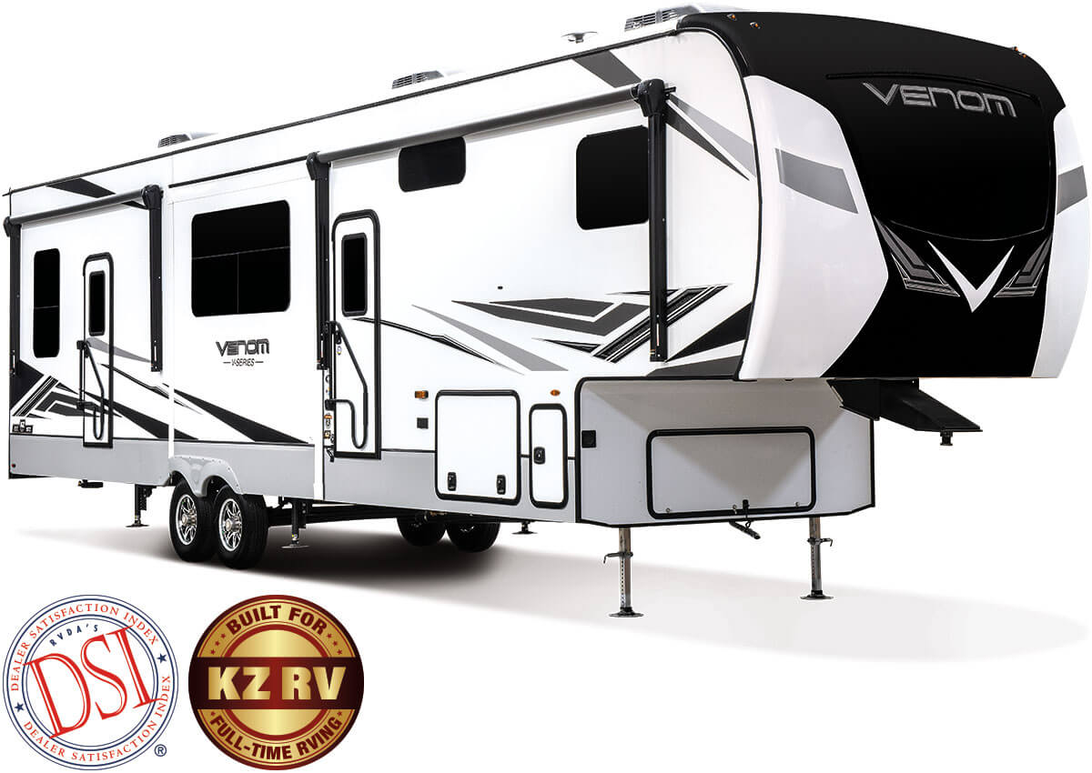 2023 KZ RV Venom V-Series Full Time RVing Fifth Wheel Toy Hauler