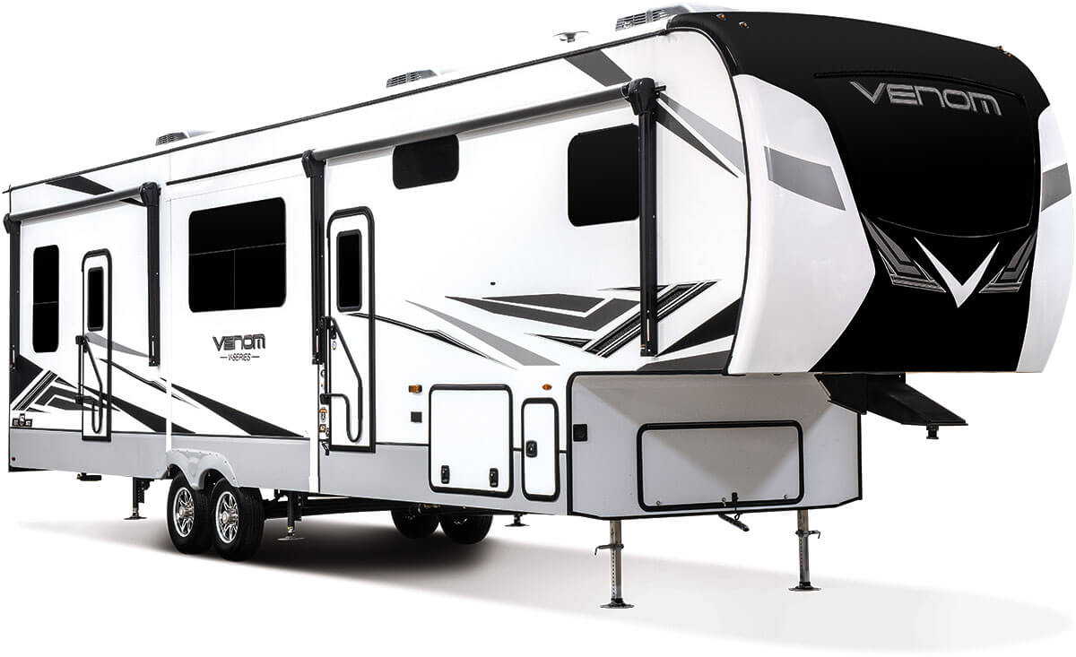 2023 KZ RV Venom V-Series V3313TK Luxury Fifth Wheel Toy Hauler