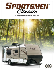 2017 KZ RV Sportsmen Classic Ultra Lightweight Travel Trailers Brochure Cover