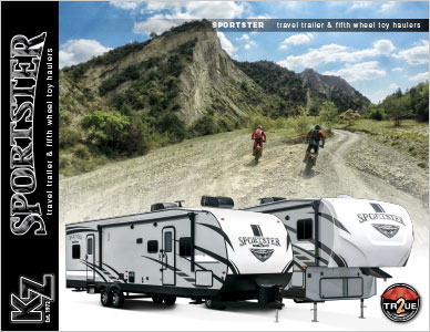 2019 KZ RV Sportster Travel Trailer and Fifth Wheel Toy Haulers Brochure