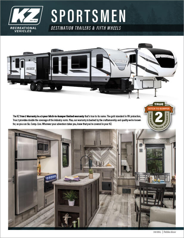 2021 KZ RV Sportsmen Floorplan Flyer