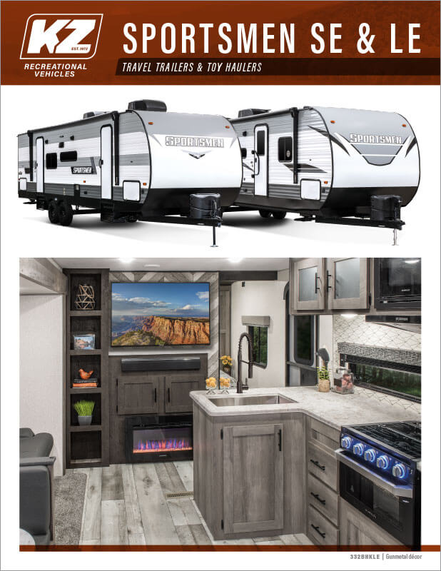 2021 KZ RV Sportsmen SE and LE Travel Trailers Brochure