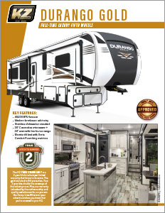 2022 KZ RV Durango Gold Full-Time Luxury Fifth Wheels Brochure