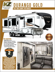 2023 KZ RV Durango Gold Full-Time Luxury Fifth Wheels Brochure