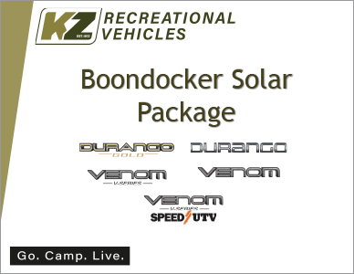 KZ RV Boondocker Solar Package Brochure