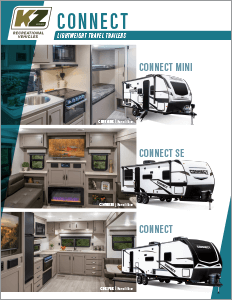 2024 KZ RV Connect Lightweight Travel Trailers Brochure