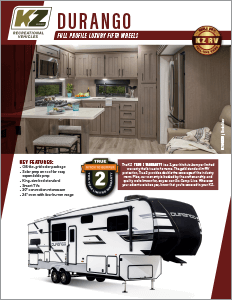 2024 KZ RV Durango Full-Profile Luxury Fifth Wheels Brochure