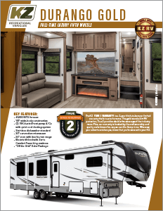 2024 KZ RV Durango Gold Full-Time Luxury Fifth Wheels Brochure