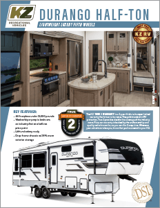 2024 KZ RV Durango Half-Ton Lightweight Luxury Fifth Wheels Brochure