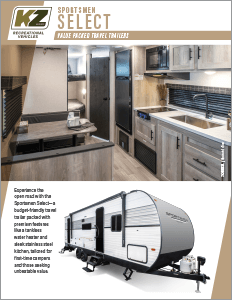 2024 KZ RV Sportsmen Select Value Packed Travel Trailers Brochure