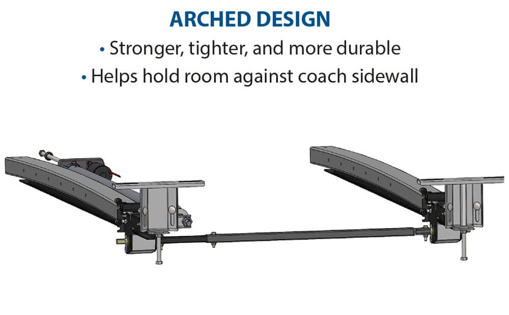 nxg travel trailer arched design