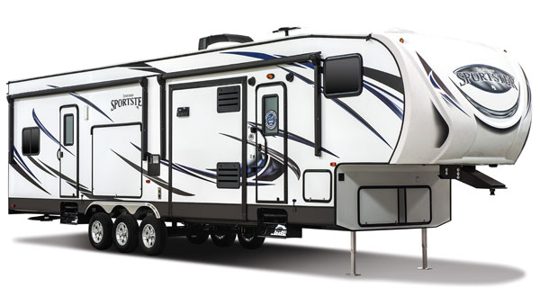 KZ RV Sportsmen Sportster Travel Trailer and Fifth Wheel Toy Haulers