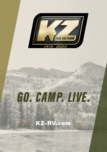 2023 KZ RV 50 Year Anniversary Banner