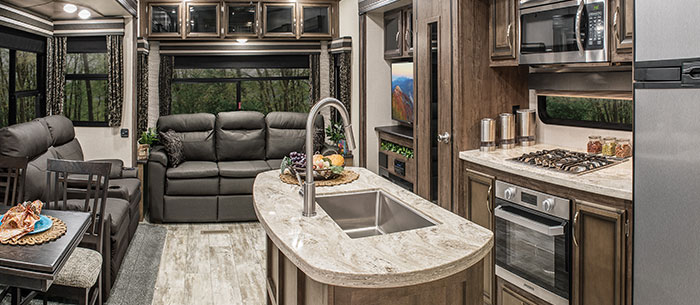 2019 KZ RV Durango D333RLT Fifth Wheel Living Room