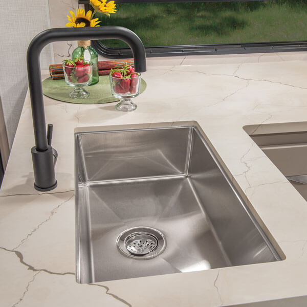 2024 KZ RV Connect SE C312BHKSE Travel Trailer Undermount Stainless Steel Kitchen Sink