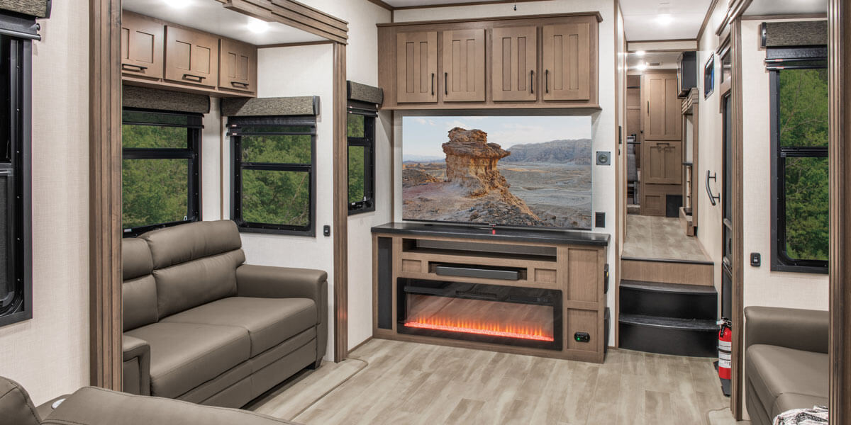 2024 KZ RV Durango Gold G391RKF Fifth Wheel Living Room