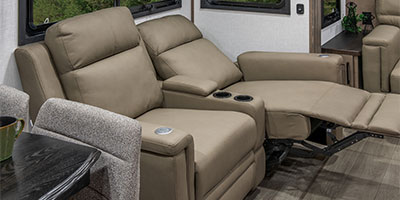 2024 KZ RV Durango Half-Ton D283RLT Fifth Wheel Theater Seating Right Reclined