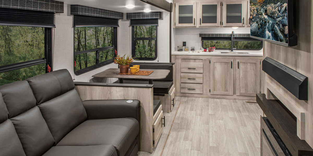 2024 KZ RV Sportsmen 303MB Fifth Wheel Kitchen Dinette