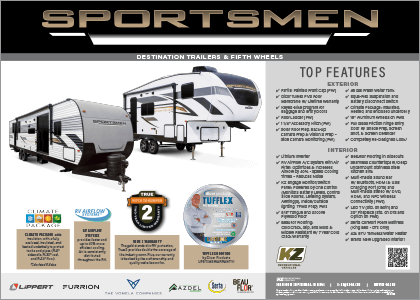 2024 KZ RV Sportsmen Destination Trailers and Fifth Wheels Poster