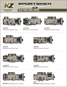 2024 KZ RV Sportsmen SE Value Packed Travel Trailers Floorplan Flyer