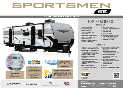 2024 KZ RV Sportsmen SE Value Packed Travel Trailers Poster