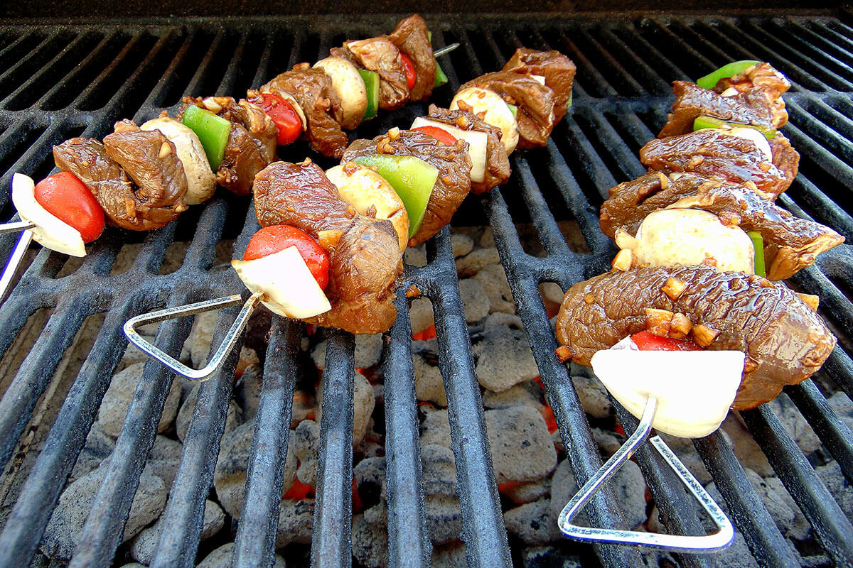 Shish Kabobs on Grill